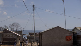 Power connections in Ndeda Island, Lake Victoria, Kenya.