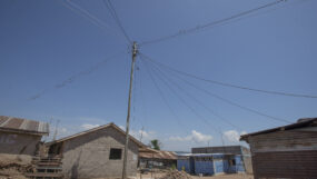 Power connections in Ndeda Island, Lake Victoria, Kenya.
