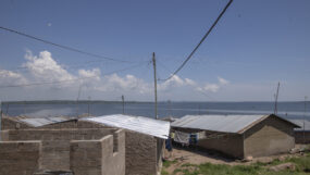 Power connections in Ndeda Island, Lake Victoria, Kenya.