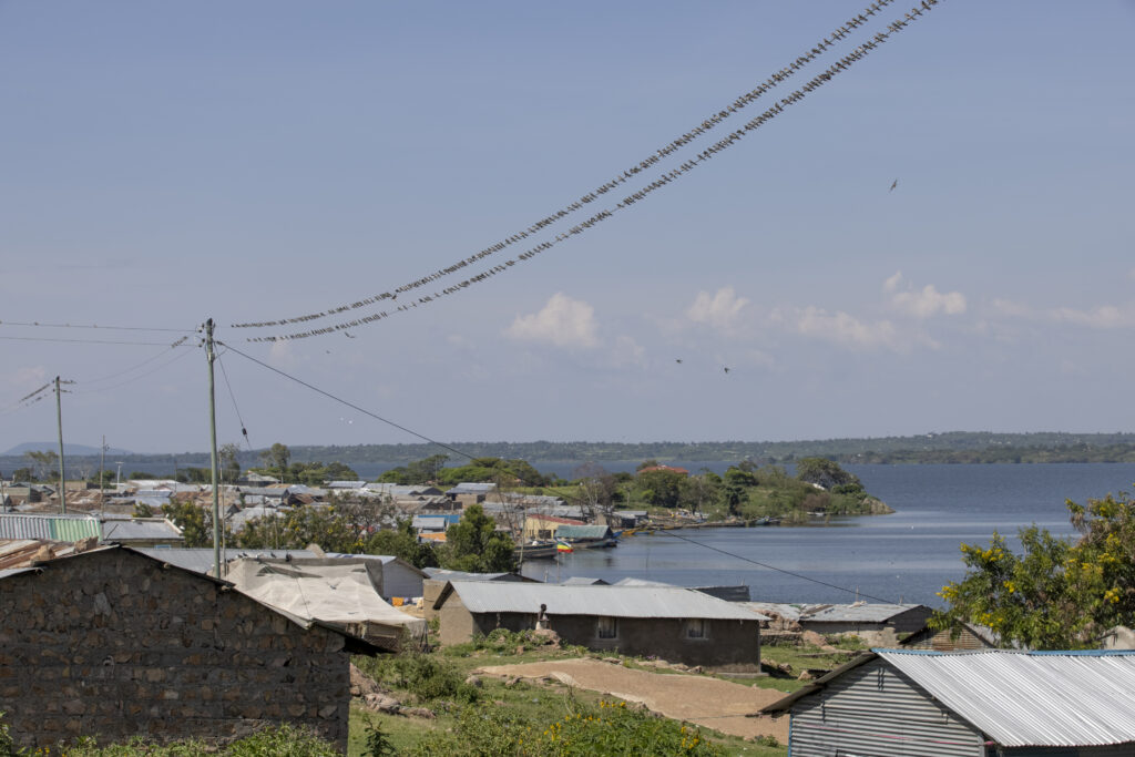 Power connections in Ndeda Island, Lake Victoria, Kenya.