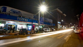 Kisii town night scape.