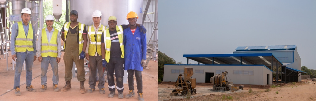 Fourniture clé en main d’une centrale de 180kW par gazéification de coques d’anacarde